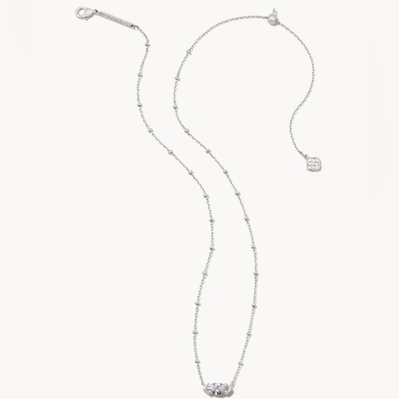 Genevieve Silver Satellite Short Pendant Necklace - Picture 6 of 6